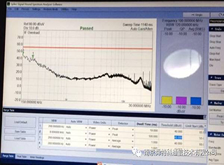 EMI传导测试性能对比（BB60C接收机与R&S ESCI接收机）
